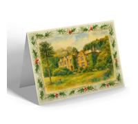 CHRISTMAS CARD - The Hermitage, Whitwell - Vintage Art Style