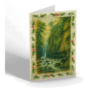 CHRISTMAS CARD - The Lovers' Leap, Buxton - Vintage Art Style