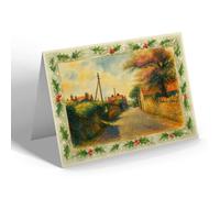 CHRISTMAS CARD - The Main Road, Chale - Vintage Art Style