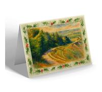CHRISTMAS CARD - The Pilgrims Way, Reigate - Vintage Art Style