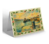 CHRISTMAS CARD - The Quayside, Fort William - Vintage Art Style