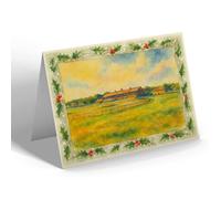 CHRISTMAS CARD - The Race Course, Musselburgh - Vintage Art Style