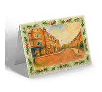 CHRISTMAS CARD - The Ridgebourne, Llandrindod Wells - Vintage Art Style