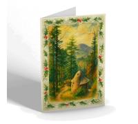 CHRISTMAS CARD - The Shelter, Puck's Glen - Vintage Art Style