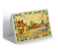CHRISTMAS CARD - The Square, Repton (a) - Vintage Art Style
