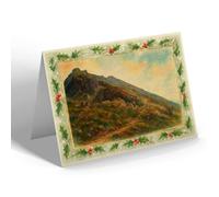 CHRISTMAS CARD - The Summit of Snowdon (b) - Vintage Art Style