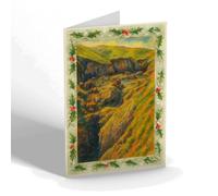 CHRISTMAS CARD - The Way Into Devil's Hole, Jersey - Vintage Art Style