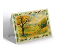 CHRISTMAS CARD - The Weaver Valley, Hartford - Vintage Art Style
