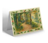 CHRISTMAS CARD - The Woods, Colwyn Bay - Vintage Art Style