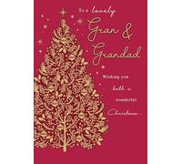 Christmas Card, To a Lovely Gran & Grandad - 9 x 6 inches - Piccadilly Greetings