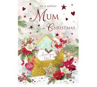 Christmas Card To a Lovely Mum Envelope - 9 x 6 inches - Regal Publishing