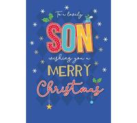 Christmas Card, To a Lovely Son - 9 x 6 inches - Piccadilly Greetings