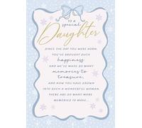 Christmas Card, To a Special Daughter Sentiment - 9 x 6 inches - Regal Publishing