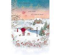 Christmas Card, To a Special Granddaughter Cottage scene - 9 x 6 inches - Regal Publishing
