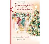 Christmas Card, To a Special Granddaughter & Husband - 9 x 6 inches - Regal Publishing
