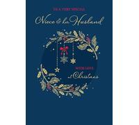 Christmas Card, To a Very Special Niece and her Husband - 9 x 6 inches - Piccadilly Greetings