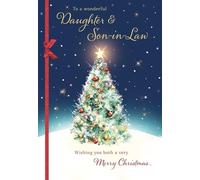 Christmas Card, To a Wonderful Daughter & Son in Law - 9 x 6 inches - Regal Publishing
