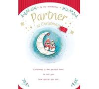 Christmas Card, To My Wonderful Partner - 9 x 6 inches - Piccadilly Greetings