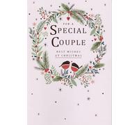 Christmas Card to Special Couple - Medium Size 6" X 9"