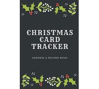 Christmas Card Tracker: Address Record Book | For Sending And Receiving Holiday Cards | A-Z Tabs | 8 Year Organizer | Holly Berry Mistletoe Border Cover
