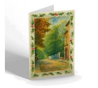 CHRISTMAS CARD - Vicarage Hill, St Peter's - Vintage Art Style