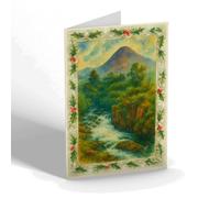 CHRISTMAS CARD - View from Lower Falls, Fort William - Vintage Art Style