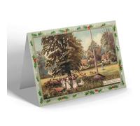 CHRISTMAS CARD - Vintage Bedfordshire - The Maypole, Ickwell Green