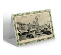 CHRISTMAS CARD - Vintage Berkshire - The Market Place, Newbury