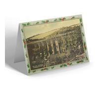CHRISTMAS CARD - Vintage Cornwall - An Old Cornish Railway Viaduct, Trenance (b)