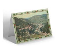 CHRISTMAS CARD - Vintage Derbyshire - Matlock-Bath from Heights Of Abraham (b)