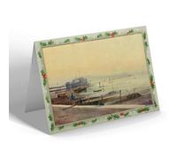 CHRISTMAS CARD - Vintage Essex - Southend Pier from the Cliffs