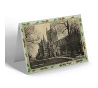 CHRISTMAS CARD - Vintage Herefordshire - Hereford. Cathedral (a)
