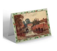 CHRISTMAS CARD - Vintage Hertfordshire - St. Albans. St. Michael's Bridge