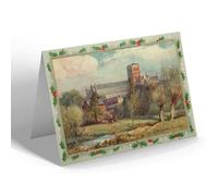 CHRISTMAS CARD - Vintage Hertfordshire - St. Albans. The Abbey (c)