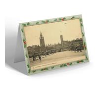 CHRISTMAS CARD - Vintage Lancashire - Liverpool. Overhead Railway Pierhead