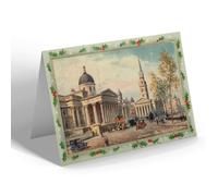 CHRISTMAS CARD - Vintage London - The National Gallery (b)