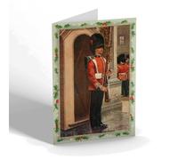CHRISTMAS CARD Vintage Military - Coldstream Guards, Sentry, Buckingham Palace
