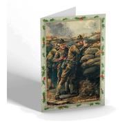 CHRISTMAS CARD Vintage Military - In the Trenches