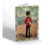 CHRISTMAS CARD - Vintage Military - Royal Welsh Fusiliers Sergeant