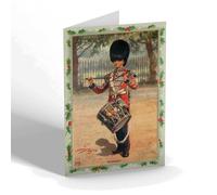 CHRISTMAS CARD Vintage Military - The Coldstream Guards, Drummer