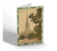 CHRISTMAS CARD - Vintage Norfolk - The Clock Tower and Cathedral, Norwich