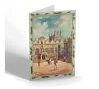 CHRISTMAS CARD - Vintage Oxfordshire - Oxford. Oriel College