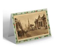 CHRISTMAS CARD - Vintage Scotland - Princes St, Royal Scottish Academy, Edinburgh