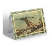 CHRISTMAS CARD - Vintage Somerset - Weston-super-Mare. The Old Pier (b)