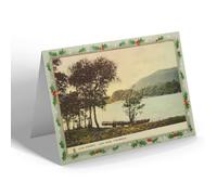 CHRISTMAS CARD Vintage Westmorland - Lake District. Lake Sides, Windermere (b)