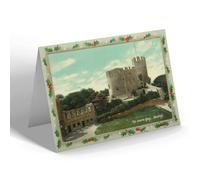 CHRISTMAS CARD - Vintage Worcestershire - The Castle Keep, Dudley