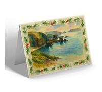 CHRISTMAS CARD - West Coast, Sark - Vintage Art Style