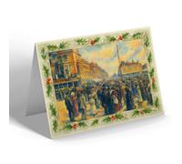 CHRISTMAS CARD - Weston-super-Mare. Regent Street (a) - Vintage Art Style