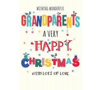Christmas Card, Wishing Wonderful Grandparents - 9 x 6 inches - Piccadilly Greetings