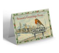 CHRISTMAS CARD - Yelland - Stores & Post Office - Vintage Design
